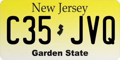 NJ license plate C35JVQ