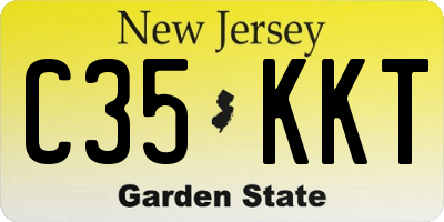 NJ license plate C35KKT