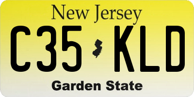 NJ license plate C35KLD