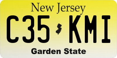 NJ license plate C35KMI