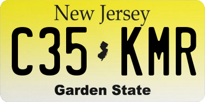 NJ license plate C35KMR