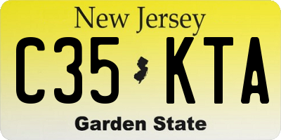 NJ license plate C35KTA