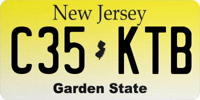 NJ license plate C35KTB