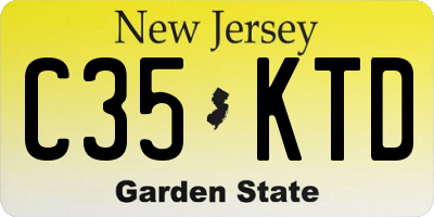 NJ license plate C35KTD
