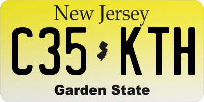 NJ license plate C35KTH