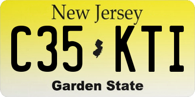 NJ license plate C35KTI