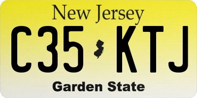 NJ license plate C35KTJ
