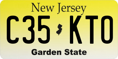 NJ license plate C35KTO