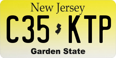 NJ license plate C35KTP