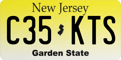 NJ license plate C35KTS