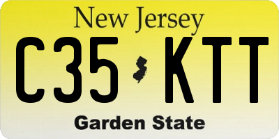 NJ license plate C35KTT