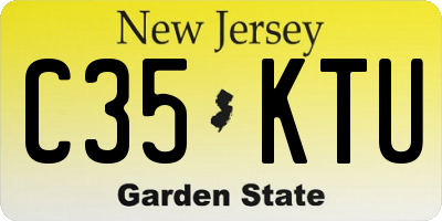NJ license plate C35KTU