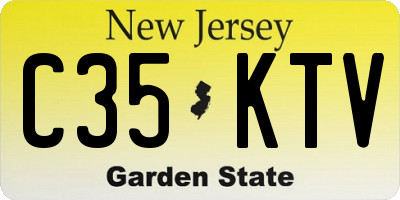 NJ license plate C35KTV