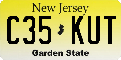 NJ license plate C35KUT
