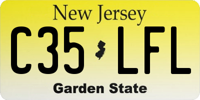 NJ license plate C35LFL