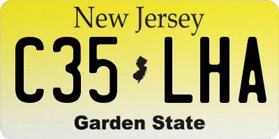 NJ license plate C35LHA