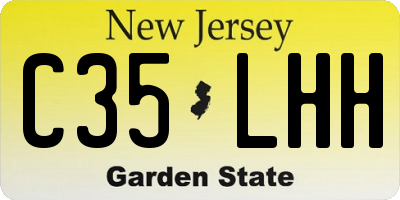 NJ license plate C35LHH