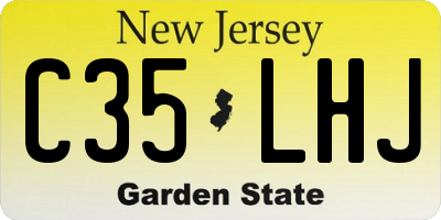 NJ license plate C35LHJ