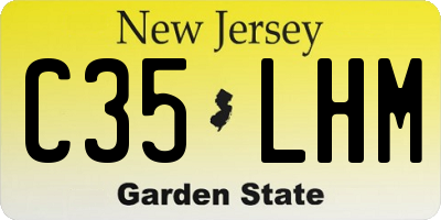 NJ license plate C35LHM