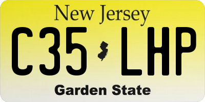 NJ license plate C35LHP