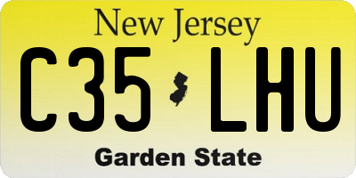 NJ license plate C35LHU