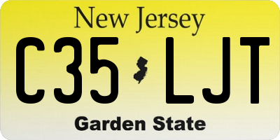NJ license plate C35LJT