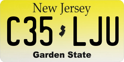 NJ license plate C35LJU