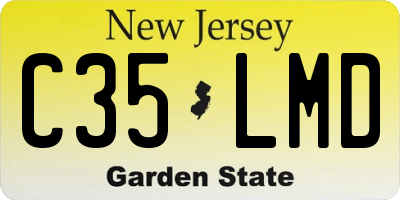 NJ license plate C35LMD