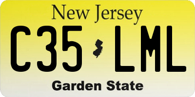 NJ license plate C35LML