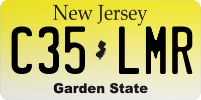 NJ license plate C35LMR