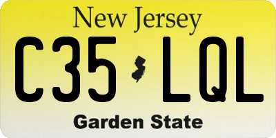NJ license plate C35LQL