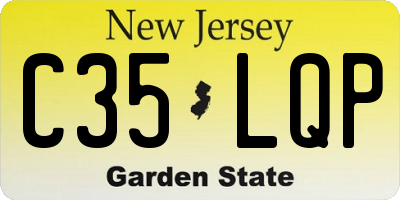 NJ license plate C35LQP