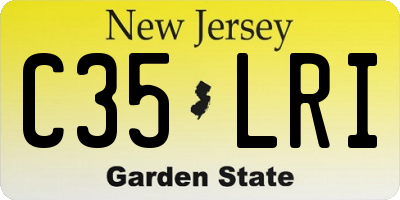 NJ license plate C35LRI