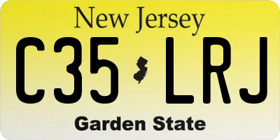 NJ license plate C35LRJ