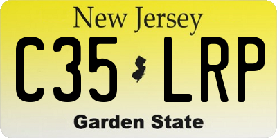 NJ license plate C35LRP