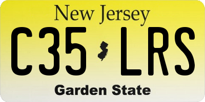 NJ license plate C35LRS
