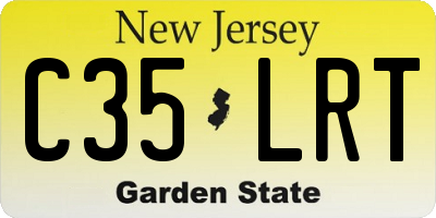 NJ license plate C35LRT