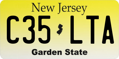 NJ license plate C35LTA