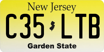 NJ license plate C35LTB