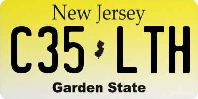 NJ license plate C35LTH