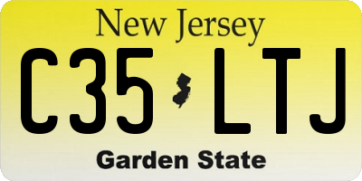 NJ license plate C35LTJ