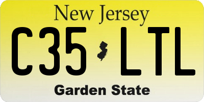 NJ license plate C35LTL