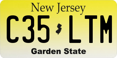 NJ license plate C35LTM