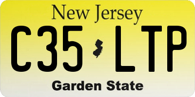 NJ license plate C35LTP