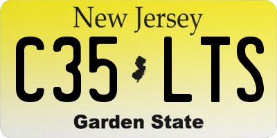 NJ license plate C35LTS