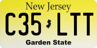 NJ license plate C35LTT