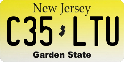NJ license plate C35LTU