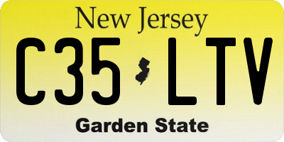 NJ license plate C35LTV