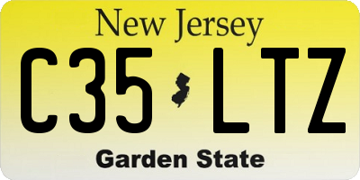 NJ license plate C35LTZ