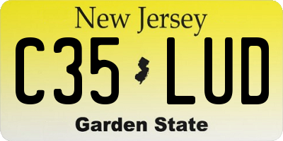 NJ license plate C35LUD
